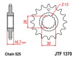 Звезда передняя JTF 1370.16